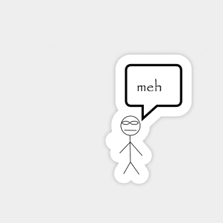 Meh Stickman Sticker